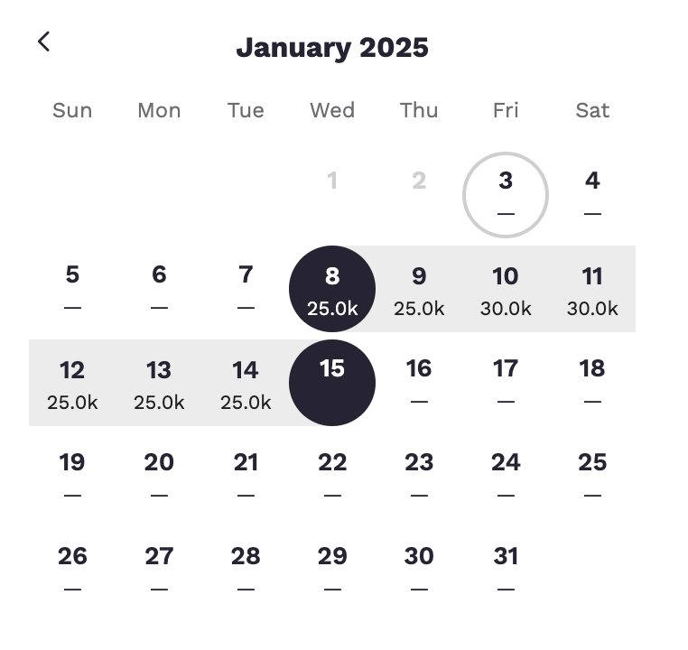 choice hotels award calendar